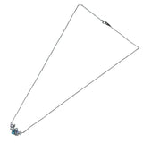 マルチストーンネックレス ホワイトゴールド K10 ジュエリー