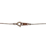 スクエアバーダイヤネックレス ピンクゴールド K10 ジュエリー