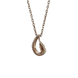 ドロップモチーフダイヤネックレス ピンクゴールド K10 ジュエリー