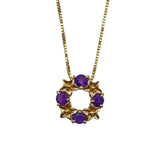 アメシストデザインネックレス ゴールド K18 ジュエリー