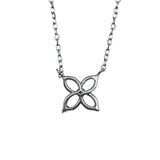 バタフライモチーフ5Pダイヤネックレス ホワイトゴールド K18 ジュエリー