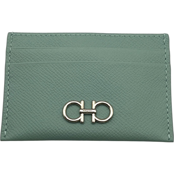 サルヴァトーレ・フェラガモ Salvatore Ferragamo ガンチーニカードケース ブルー系 レザー レディース カードケース