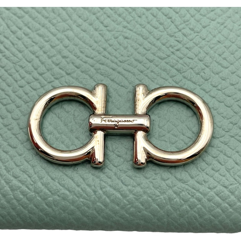 サルヴァトーレ・フェラガモ Salvatore Ferragamo ガンチーニカードケース ブルー系 レザー レディース カードケース