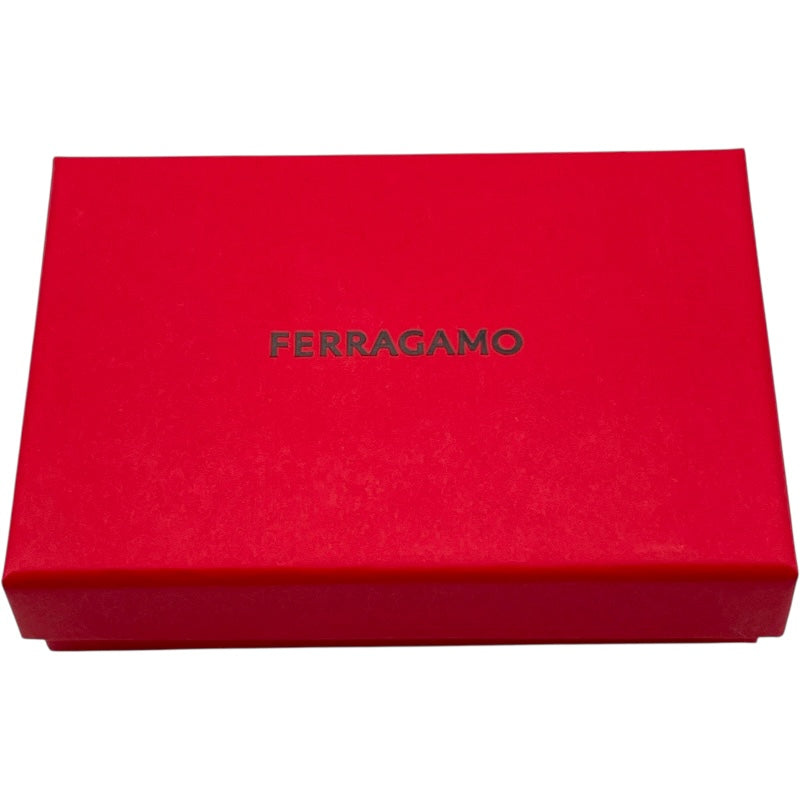 サルヴァトーレ・フェラガモ Salvatore Ferragamo ガンチーニカードケース ブルー系 レザー レディース カードケース