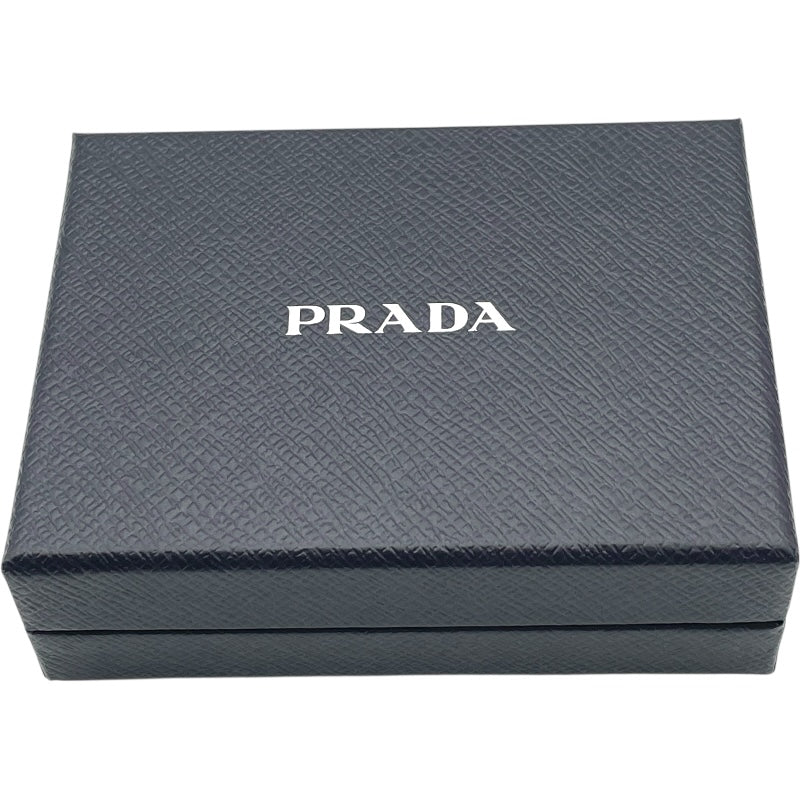 プラダ PRADA トライアングルロゴカードケース 1MC110 ホワイト SV金具 サフィアーノ レディース カードケース