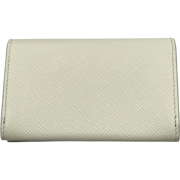 プラダ PRADA トライアングルロゴカードケース 1MC110 ホワイト SV金具 サフィアーノ レディース カードケース