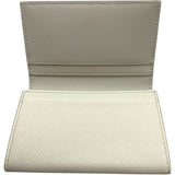 プラダ PRADA トライアングルロゴカードケース 1MC110 ホワイト SV金具 サフィアーノ レディース カードケース