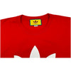 グッチ GUCCI ×adidas ロゴプリント半袖Ｔシャツ 616036 レッド コットン メンズ 半袖Ｔシャツ