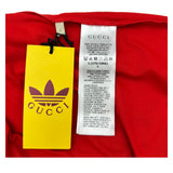 グッチ GUCCI ×adidas ロゴプリント半袖Ｔシャツ 616036 レッド コットン メンズ 半袖Ｔシャツ
