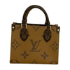 ルイ・ヴィトン LOUIS VUITTON オンザゴーBB M46839 ブラウン モノグラム・ジャイアントリバース レディース ショルダーバッグ