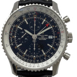 ブライトリング BREITLING ナビタイマー ワールド A24322 ブラック ステンレススチール 自動巻き メンズ 腕時計