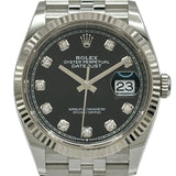 ロレックス ROLEX デイトジャスト36 126234G ブラック ホワイトゴールド/ステンレススチール 自動巻き メンズ 腕時計