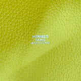 エルメス HERMES ピコタンロックPM B刻印 ライム シルバー金具 トリヨン レディース ハンドバッグ