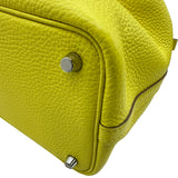 エルメス HERMES ピコタンロックPM B刻印 ライム シルバー金具 トリヨン レディース ハンドバッグ