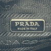 プラダ PRADA 巾着ミニショルダーハンドバッグ ブラック シルバー金具 ナイロン/レザー レディース ハンドバッグ