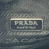 プラダ PRADA 巾着ミニショルダーハンドバッグ ブラック シルバー金具 ナイロン/レザー レディース ハンドバッグ