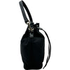 プラダ PRADA 巾着ミニショルダーハンドバッグ ブラック シルバー金具 ナイロン/レザー レディース ハンドバッグ