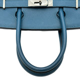 エルメス HERMES バーキン30 □L刻印 ブルータラサ シルバー金具 エプソン レディース ハンドバッグ