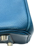 エルメス HERMES バーキン30 □L刻印 ブルータラサ シルバー金具 エプソン レディース ハンドバッグ