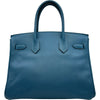エルメス HERMES バーキン30 □L刻印 ブルータラサ シルバー金具 エプソン レディース ハンドバッグ