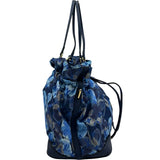 ルイ・ヴィトン LOUIS VUITTON ノエフルMM M94312 ブルー モノグラム・カットフラワー レディース トートバッグ
