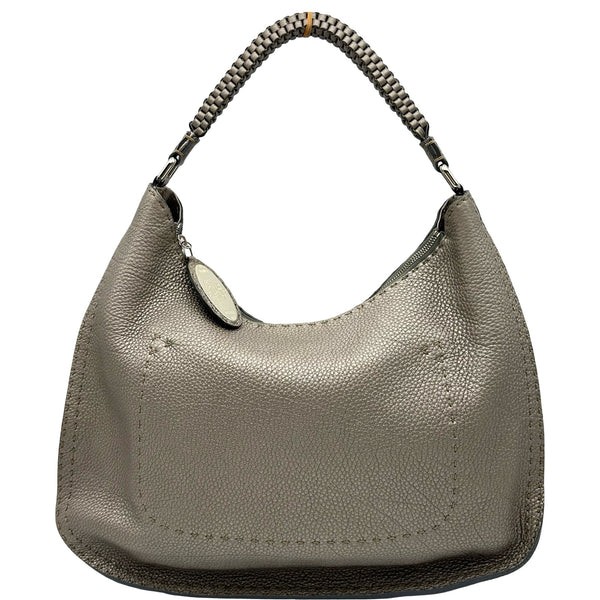 Fendi セレリア ショルダーバッグ グレー フェンディ FENDI セレリアショルダーバッグ 8BR582 グレー シルバー