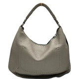 フェンディ FENDI セレリアショルダーバッグ 8BR582 グレー シルバー金具 レザー レディース ショルダーバッグ