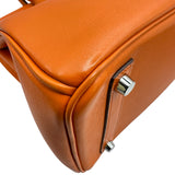 エルメス HERMES バーキン30 □J刻印 オレンジ シルバー金具 スイフト レディース ハンドバッグ