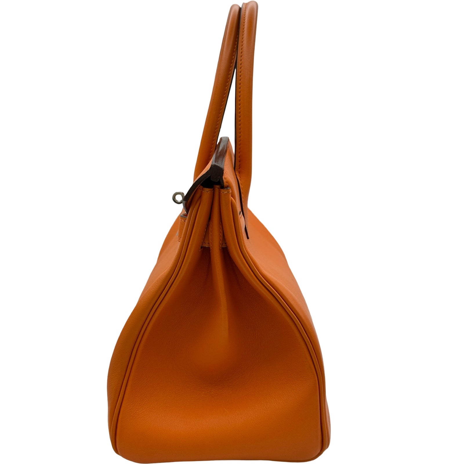 エルメス HERMES バーキン30 □J刻印 オレンジ シルバー金具 スイフト
