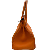 エルメス HERMES バーキン30 □J刻印 オレンジ シルバー金具 スイフト レディース ハンドバッグ