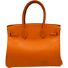 エルメス HERMES バーキン30 □J刻印 オレンジ シルバー金具 スイフト レディース ハンドバッグ