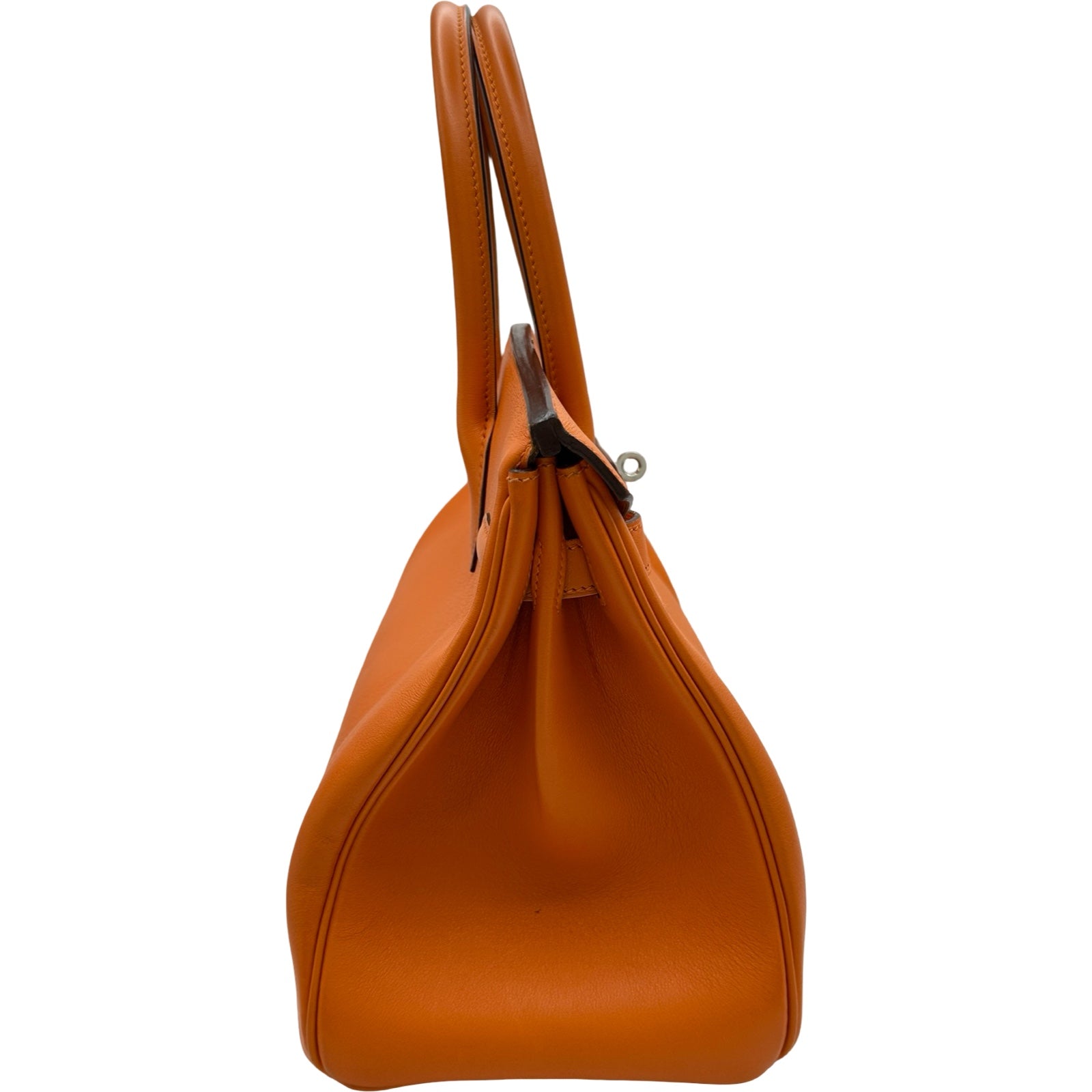 エルメス HERMES バーキン30 □J刻印 オレンジ シルバー金具 スイフト