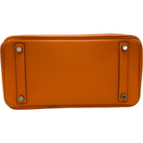 エルメス HERMES バーキン30 □J刻印 オレンジ シルバー金具 スイフト レディース ハンドバッグ