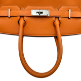 エルメス HERMES バーキン30 □J刻印 オレンジ シルバー金具 スイフト レディース ハンドバッグ