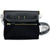 エルメス HERMES エールバックジップミニ K刻印 ブラック ゴールド金具 トワル/ハンター レディース ショルダーバッグ