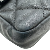 シャネル CHANEL マトラッセSフラップチェーンショルダー 10番台 ブラック ゴールド金具 ラムスキン レディース ショルダーバッグ