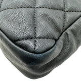 シャネル CHANEL マトラッセSフラップチェーンショルダー 10番台 ブラック ゴールド金具 ラムスキン レディース ショルダーバッグ