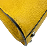 フェンディ FENDI セレリアピーカブーミニ 8BN244 イエロー シルバー金具 レザー レディース ハンドバッグ