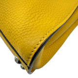 フェンディ FENDI セレリアピーカブーミニ 8BN244 イエロー シルバー金具 レザー レディース ハンドバッグ