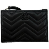 グッチ GUCCI ダブルGジップキーポーチ 837747 ブラック ブラック金具 レザー レディース ポーチ