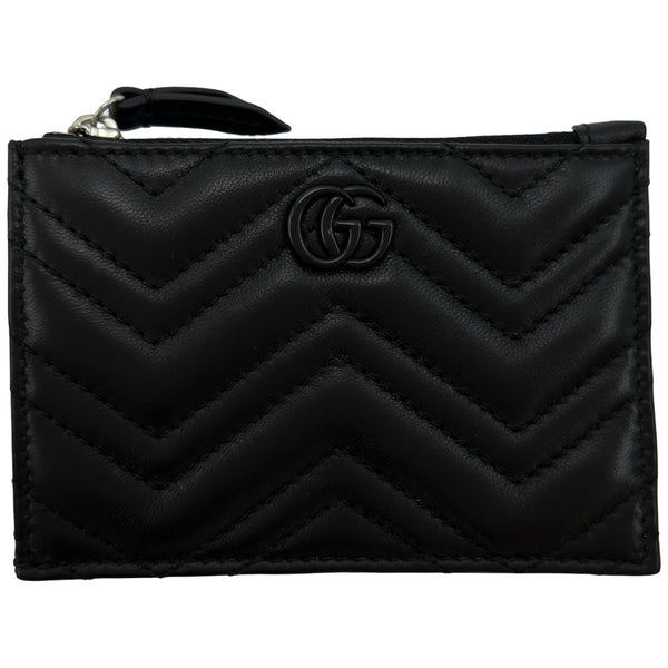 グッチ GUCCI ダブルGジップキーポーチ 837747 ブラック ブラック金具