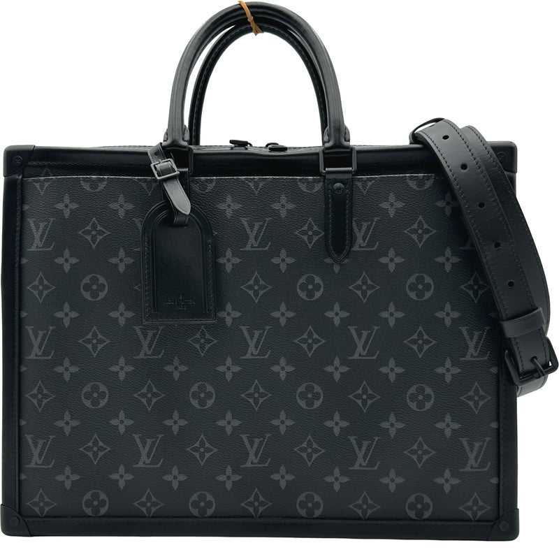 LOUIS VUITTON ルイ・ヴィトン/エシャルプトランクストライプ ブルー×ブラック/M74958/Aランク/24【中古】 ルイ・ヴィトン LOUIS VUITTON ソフトトランク・ブリーフケース M44952