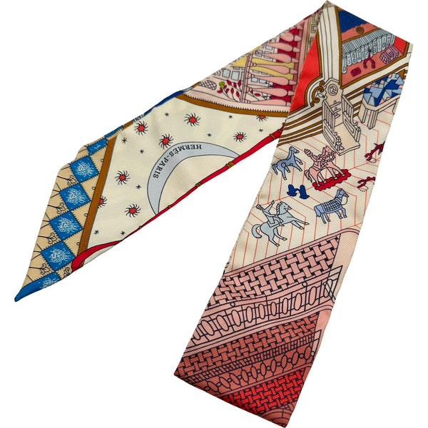 エルメス HERMES ツイリー OBJETS DE CURIO SITE シルク レディース
