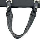 シャネル CHANEL パリビアリッツトートMM A34209 11番台 ブラック シルバー金具 コーティングキャンバス レディース トートバッグ