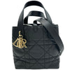 クリスチャン・ディオール Christian Dior バーティカルトートバッグ スモール M28350SNW_M900 ブラック ゴールド金具 カーフスキン レディース ショルダーバッグ