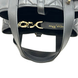 クリスチャン・ディオール Christian Dior バーティカルトートバッグ スモール M28350SNW_M900 ブラック ゴールド金具 カーフスキン レディース ショルダーバッグ