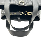 クリスチャン・ディオール Christian Dior バーティカルトートバッグ スモール M28350SNW_M900 ブラック ゴールド金具 カーフスキン レディース ショルダーバッグ