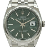 ロレックス ROLEX デイトジャスト36 126200 ミントグリーン ステンレススチール 自動巻き メンズ 腕時計
