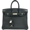 エルメス HERMES バーキン25 U刻印 ブラック シルバー金具 トゴ レディース ハンドバッグ