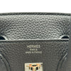 エルメス HERMES バーキン25 U刻印 ブラック シルバー金具 トゴ レディース ハンドバッグ